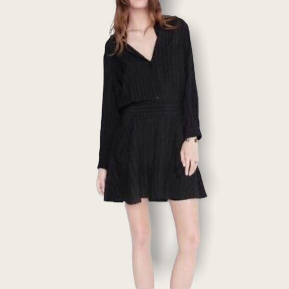 Zadig & Voltaire Rama Raye Silk Button Up Dress size S - Picture 1 of 14